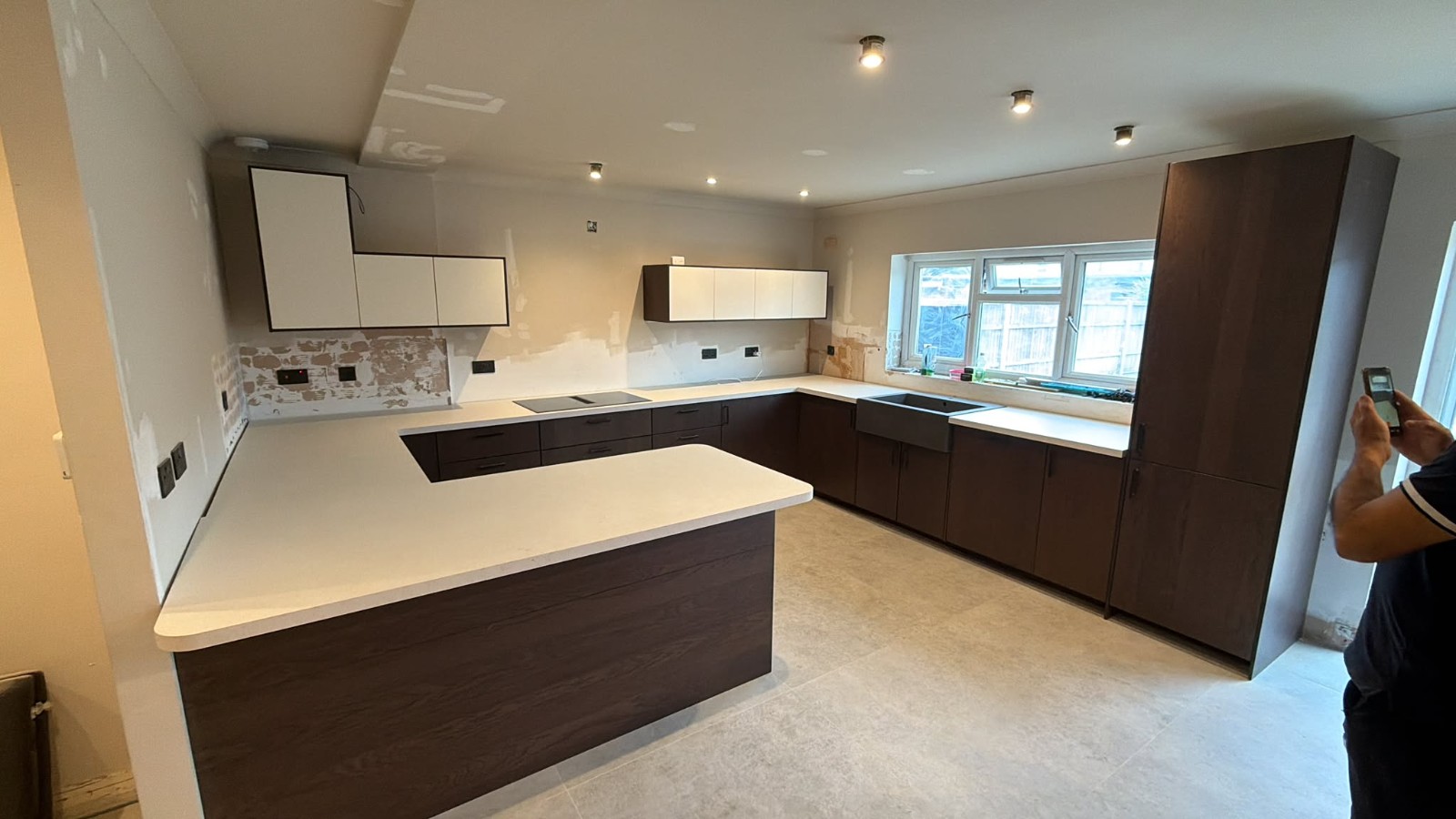Luxury Timber-Accented Kitchen in Marylebone
